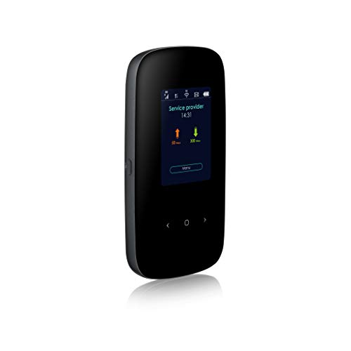 Zyxel Hotspot Wifi Mobile 4G Lte-A, Velocità Di Download Fino A 300 Mbps, Condivisione Wifi Dual-Band Con 32 Dispositivi, Durata Della Batteria Per Tu