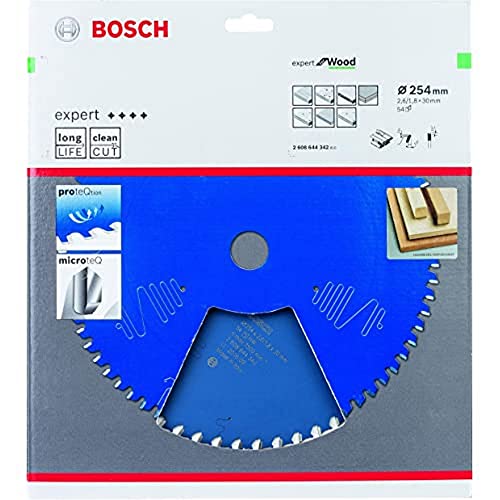 Bosch Accessories 2608644342 - Lama Per Sega Circolare Csb Expert Legno, Nero, 254 X 30 54 D Pos