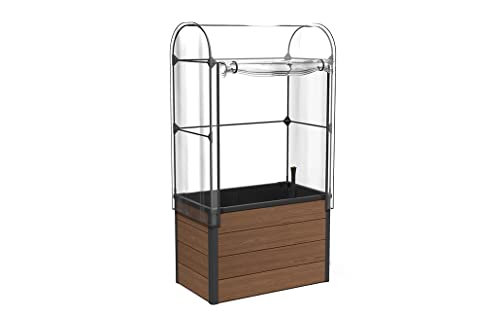Keter Serra Maple Grow House Con Fioriera Inclusa Con Effetto Legno 99X58X185