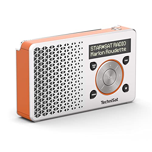 Technisat Digitradio 1 - Radio Dab+ Portatile Con Batteria Ricaricabile (Dab, Vhf, Altoparlante, Ingresso Per Cuffie, Memoria Preferiti, Display Oled,