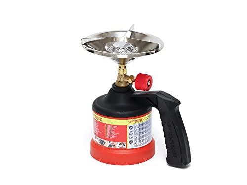 Rothenberger 35904 Fornelletto Scout Da Campeggio Con Supporto Pentola, Rosso/Giallo