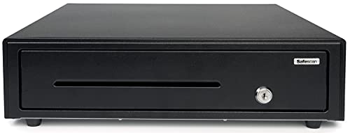 Safescan Ld-4141 Cassetto Per Uso Leggero Che Conserva In Sicurezza I Contanti, Cassetto Con 4 Scomparti Per Banconote E 8 Per Monete, Con Connessione