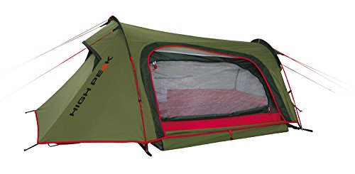 High Peak Zelt Sparrow, Tenda Unisex Adulto, Pesto/Rot, M
