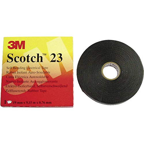 3M Scotch 23 Nastro Isolante, 19 Mm X 9.15 M, 1 Rotolo, Nero