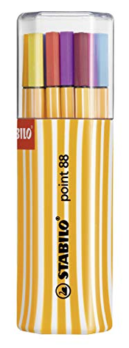 Fineliner - Stabilo Point 88 - Twin Pack - Astuccio Da 20 - Colori Assortiti