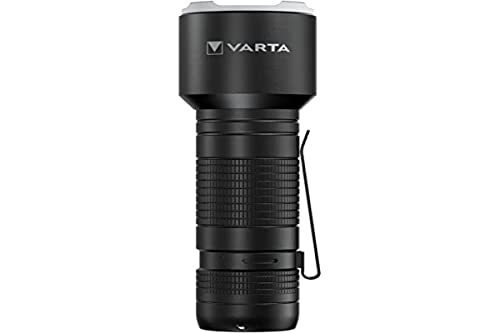 Varta Torcia Led Incl. 3X Pile Aaa, Aluminium Light F30 Pro, Lampada Con Tre Modalità Di Illuminazione, Luce Con Corpo In Alluminio, Impugnatura Goffr