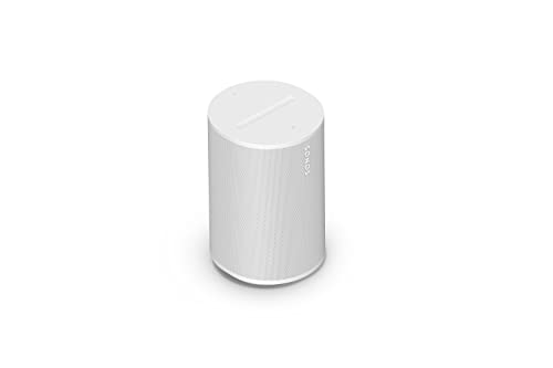 Sonos Era 100, Smart Speaker Altoparlante Wi-Fi, Bluetooth E Line-In 3,5Mm, Alexa Integrata E Air Play 2, Trueplay, Bianco