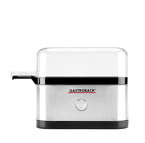 Gastroback Mini 3Huevos 350 W Nero, Acciaio Inossidabile – Utensile Per Uova, 209 Mm, 68 Mm, 142 Mm, 540 G, 220 – 240, 50 – 60