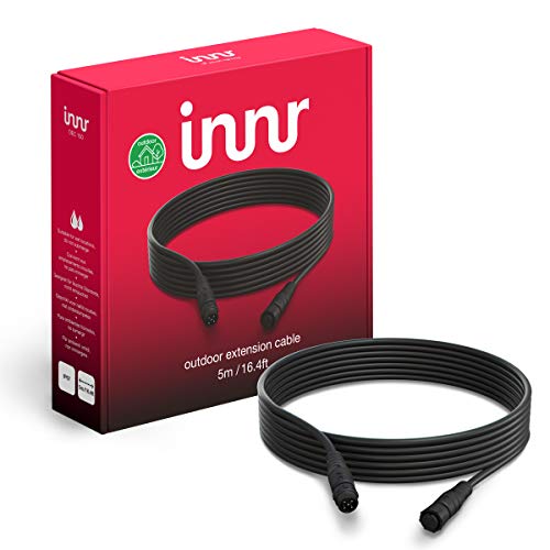 Innr Outdoor Extension Cable, 5 Meter, Ip65, Resistente Alle Intemperie (Richiede Un Set Completo) 5 Metri, Oec 150