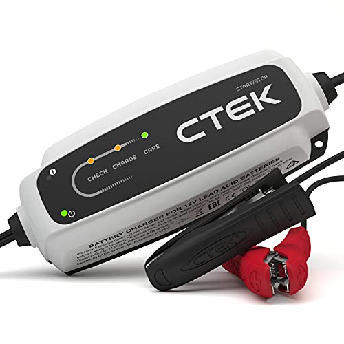 Ctek Ct5 Start/Stop, Caricabatterie 12V, Mantenitore Di Carica Per Batteria Auto, Caricabatterie Intelligente Desolfatore Con Sistema Di Mantenimento