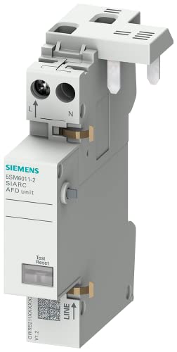 Siemens 5Sm60112 - Blocco Di Sicurezza Antincendio Afdd, 230 V, 1-16 A, Facile Da Montare Su Interruttore Ls O Fi/Ls, 1P+N (1Te)