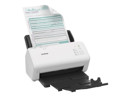 Brother Ads4300N,Scanner Desktop,Connettività Di Rete Cablata,Usb 3.0 Superspeed E Scansione Diretta Su Host Usb, Scansione Fino A 40 Pag.Al Minuto, A