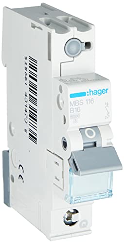 Hager Mbs116 Interruttore Automatico B-Type 1 1 Modulo/Moduli