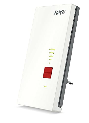 Avm Fritz!Repeater 2400 (Dual-Wlan Ac + N Fino A 1.733 Mbit/S + 600Mbit/S), 1X Gigabit-Lan, Wlan Mesh, Versione In Lingua Tedesca