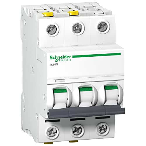 Unbekannt Schneider A9F04320 - Interruttore Di Circuito Ic60N, 3P, 20A, C, Colore: Bianco