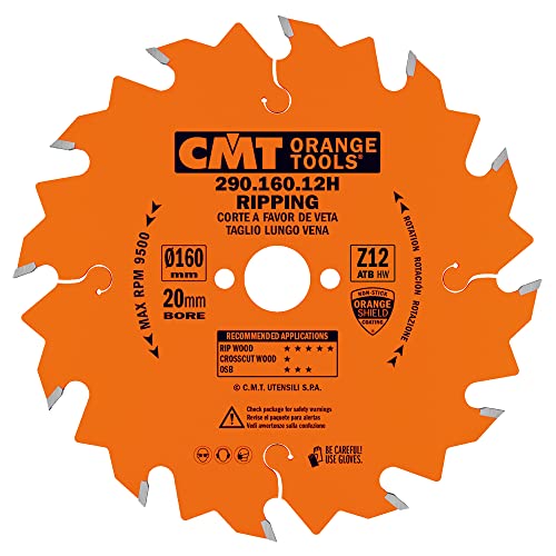 Cmt 290.160.12H - Sierra Circular 160X2.6X20 Z=12 Atb 20 Grados