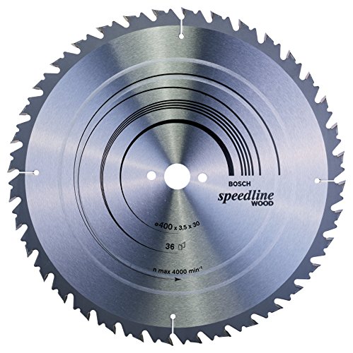 Bosch Accessories 1X Lama Per Sega Circolare Speedline For Wood (Per Legno, Ø 400 X 3.5 30 Mm, 36 Denti, Accessorio Circolare)