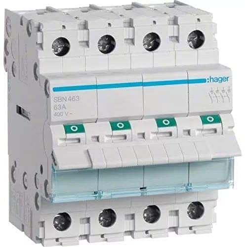 Hager Sb – Interruttore Modular Taglio Sb 4 Poli 63 A