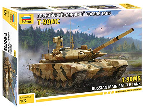 Zvezda 5065 T-90Ms Russian Main Battle Tank, Scala 1/72, Plastic Model Kit