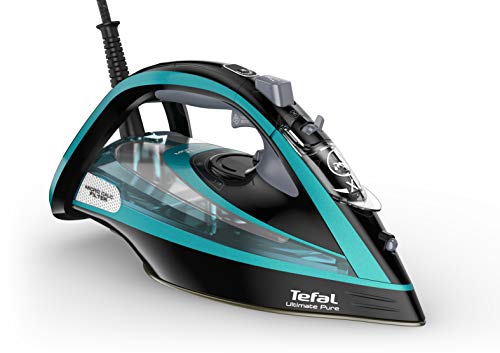 Tefal Ultimate Pure Fv9844 Ferro Da Stiro Ferro Da Stiro A Secco E A Vapore Durilium Autoclean Soleplate Nero, Blu 3200 W