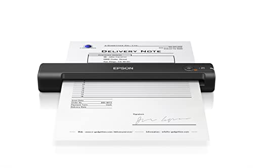 Epson Workforce Es-50 Scanner Portatile Compatto Leggero, Alimentazione Usb, Software Scansmart Incluso, Scansione 600Dpi Alimentazione Automatica 5.5