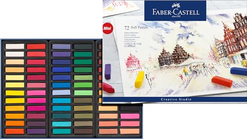 Faber-Castell 128272 - Mini Pastelli Morbidi Studio Quality, Astuccio Da 72 Pezzi