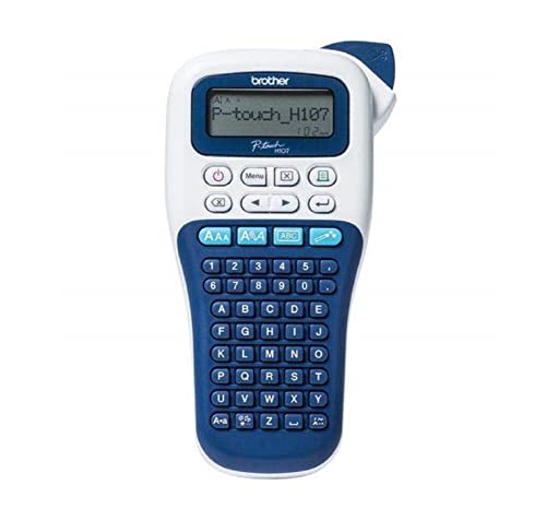 Brother Pt-H107B Etichettatrice Portatile Per Casa E Ufficio, Fino A 12 Mm, Velocità Di Stampa Fino A 20 Mm/Sec