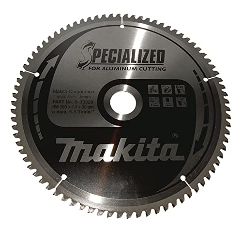 Makita Lama Per Sega Specialized, 260 X 30 Mm, 80Z, B 33320