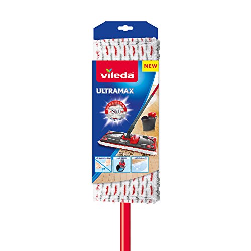 Vileda, Red/White, 7 X 14 X 105 Cm Ultramax Mop, Tela