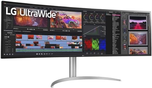 Lg Electronics 49Wq95X-W.Aeu Ips 32:9 Ultrawide Monitor 49" (124,46 Cm), Qhd Wide 1440P, Curved Tft-Lcd Active Matrix With White Led Backlight, Anti G