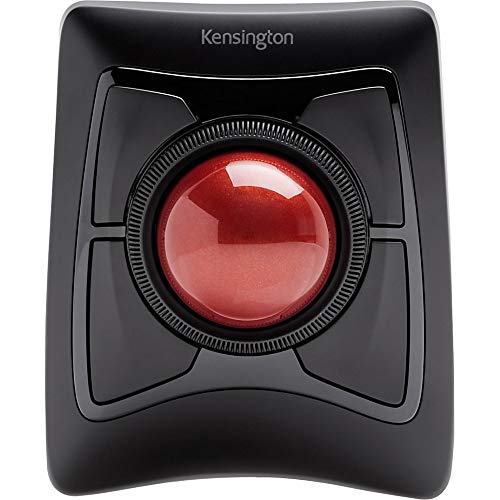Kensington K72359Ww Mouse Expert - Mouse Wireless Ergonomico Con Trackball, Per Pc, Mac E Windows, Design Ambidestro, Tracciamento Ottico, Rotella Di 