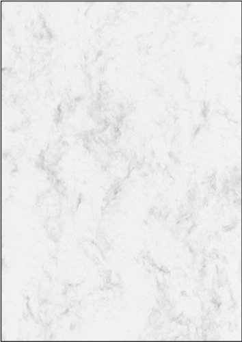 Sigel Dp183 Carta Da Lettere / Carta Marmorizzata, Grigio, A4, 90 G, 25 Fogli