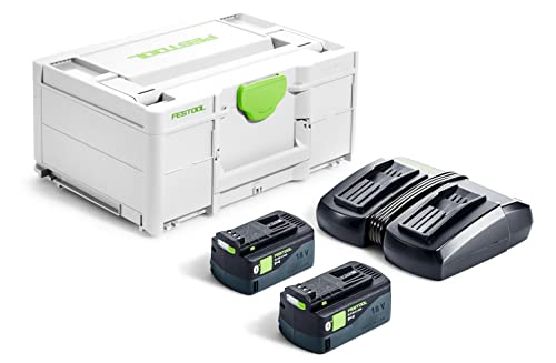 Festool Set Di Energia Sys 18V 2X5,0/Tcl 6 Duo (Con Batterie Bp 18 Li 5,0, Caricatore Rapido), In Systainer