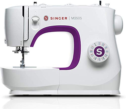 Singer M3505 Macchina Da Cucire Professionale, Cucitrice Automatica, 34 Funzioni Di Cucitura, Cucito Creativo, Cuce Tutti I Tessuti, Elettrica, Portat