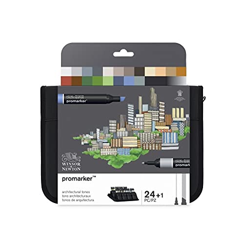 Winsor & Newton Promarker Archittettura - Astuccio Con 24 Pennarelli