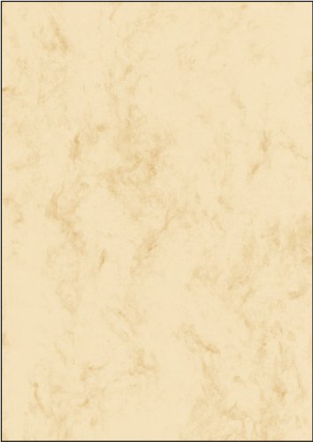 Sigel Dp181 Carta Da Lettere / Carta Marmorizzata, Beige, A4, 90 G, 25 Fogli