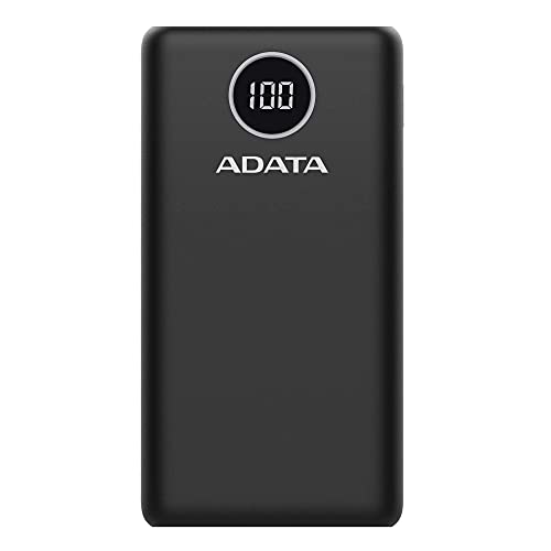 Adata P20000Qcd Lithium Polymer (Lipo) 20000 Mah Black