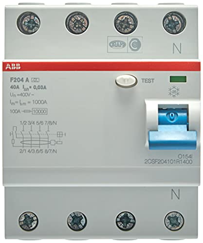 Abb F204 A 40A 30Ma Interr.Differenz. Puro 4P, White