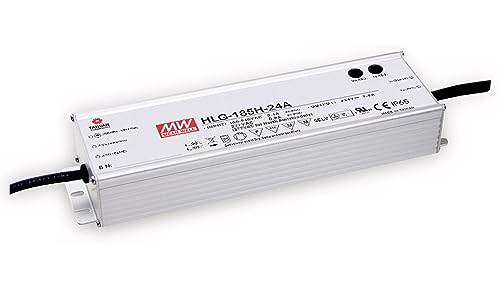 Mean Well Hlg-185H-24A - Driver Led A Uscita Singola, Mix Mode Con Pfc