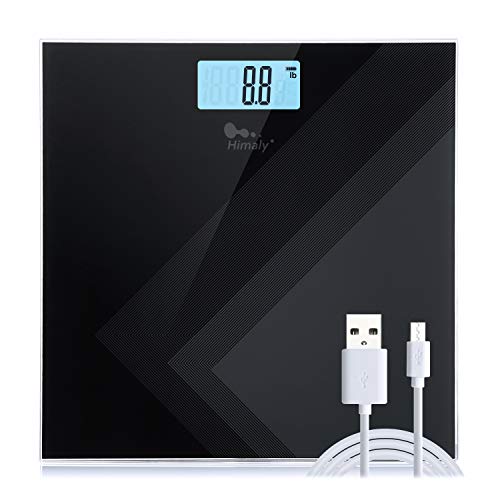 Himaly Usb Carga Bilancia Pesa Persona Digitale Bilancia Pesapersone Impedenziometrica Professionale Elettronica Da Bagno Display Retro-Illuminato Sot