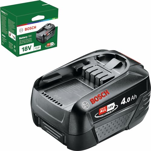 Bosch Home And Garden Battery Pack Pba 18V, Batteria 4,0 Ah W-C, Sistema Da 18 Volt, In Confezione Di Cartone