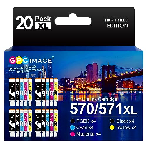 Gpc Image Compatibili Cartucce D'Inchiostro Sostituzione Per Canon 570 571 Pgi-570Xl Cli-571Xl Per Pixma Mg5750 Ts5050 Mg5751 Mg6850 Ts5051 Ts6050 Ts8