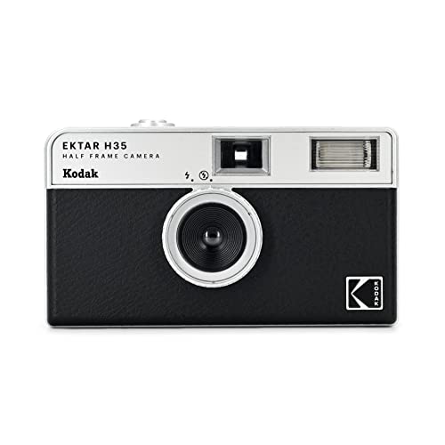 Kodak Ektar H35 - Fotocamera Semi-Formato, 35 Mm, Riutilizzabile, Senza Messa A Fuoco, Leggera, Facile Da Usare (Nero) (Pellicola E Batteria Aaa Non I