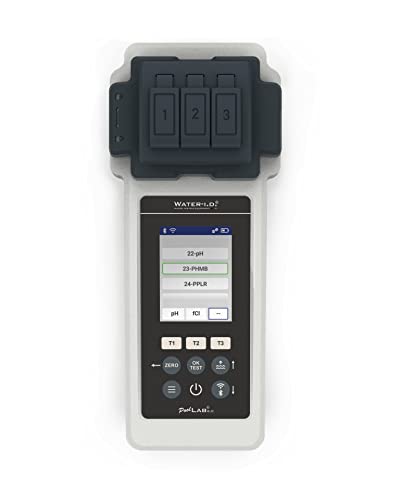 Water-I.D. Water Testing Equipment Poollab 2.0 - Tester Elettronico Per Acqua Con Bluetooth E Wifi, Analisi Professionale Dell'Acqua Per Piscina E Spa