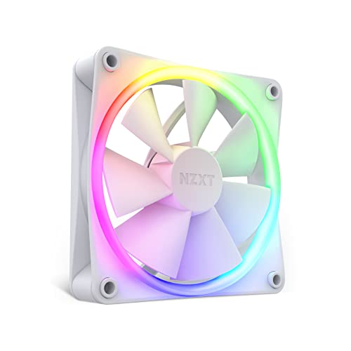 Nzxt F120 Rgb Fans - Rf-R12Sf-W1 - Personalizzazione Avanzata Dell'Illuminazione Rgb - Raffreddamento Silenzioso - Singola (Ventola Rgb E Controller N