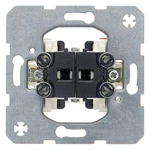 Hager – Meccanismo Doppio Interruttore/Deviatore 10 A/250 V