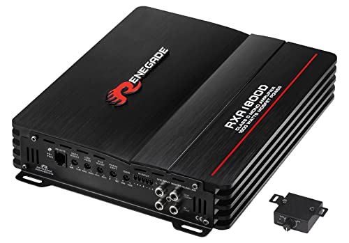 1 Amplificatore Renegade Rxa1800D Rxa 1800 D Monofonico Classe D 1 Canale 900 Watt Rms Stabile A 1 Ohm 1800 Watt Max Specifico Per Subwoofer, 1 Pezzo