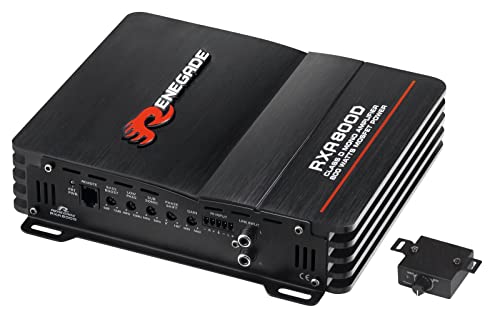 1 Amplificatore Renegade Rxa800D Rxa 800 D Monofonico Classe D 1 Canale 400 Watt Rms Stabile A 1 Ohm 800 Watt Max Bass Boost Spl Auto Nero, 1 Pezzo