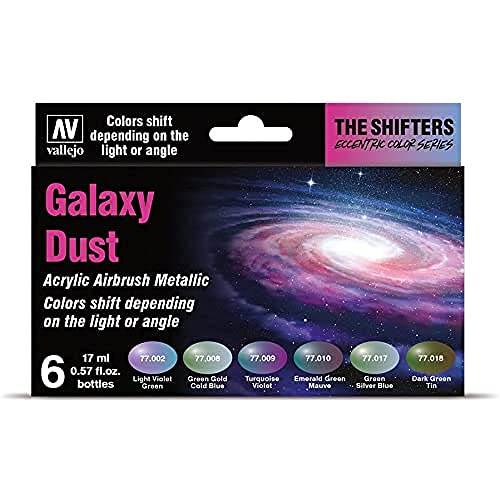 Vallejo 77.092 The Shifters Galaxy Dust, Nero, Verde, Argento, Turchese, Acrilico