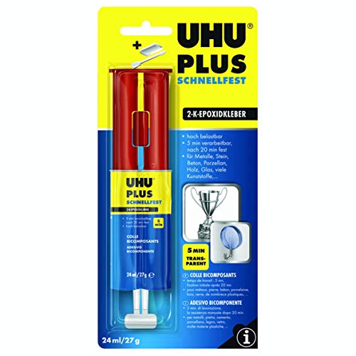 Uhu Plus Fest Moderno Schnellfest Schnellfest - 24 Ml Doppelkammerspritze